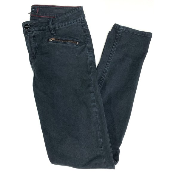 Sanctuary Black Skinny Moto Jeans  Size 28 - Picture 2 of 9
